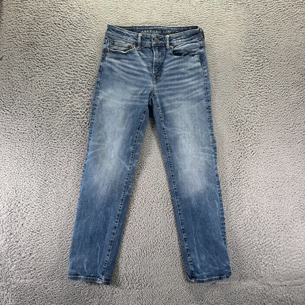 American Eagle Outfitters Jeans Mens 28x30 Blue Cotton Denim Straight Stretch